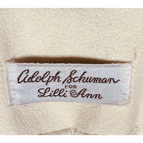 Vintage 1970s Adolph Schuman for Lilli Ann Suede Trench Coat Belted Size Medium - Picture 3 of 10